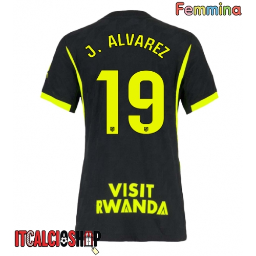 Atletico Madrid Julian Alvarez #19 Seconda Maglia Femmina 2026-27 Manica Corta